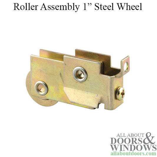 Sliding Door Roller With F Tab Housing 1 Inch Steel Wheel