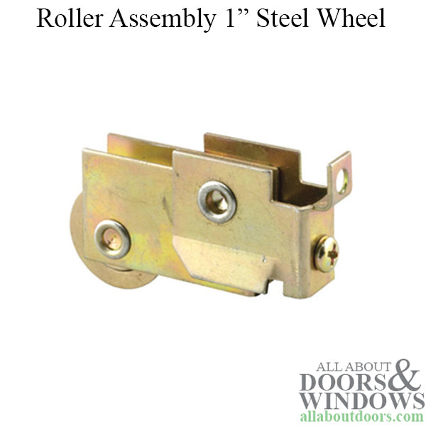 Sliding Door Roller With F Tab Housing 1 Inch Steel Wheel - Sliding Door Roller With F Tab Housing 1 Inch Steel Wheel