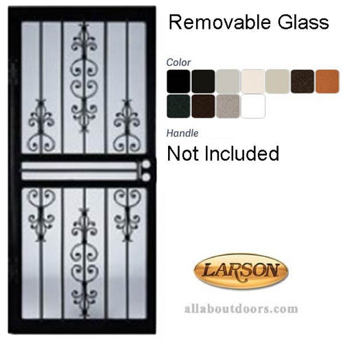 Larson Garden View Security Door with Steel Frame - Larson Garden View Security Door with Steel Frame