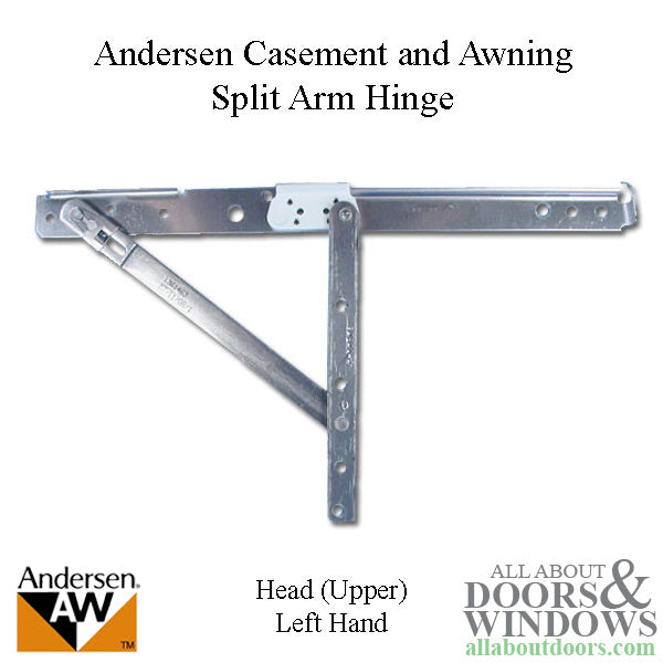 Andersen Awning/Casement Left-Hand Split Arm Head Hinge - Andersen Awning/Casement Left-Hand Split Arm Head Hinge