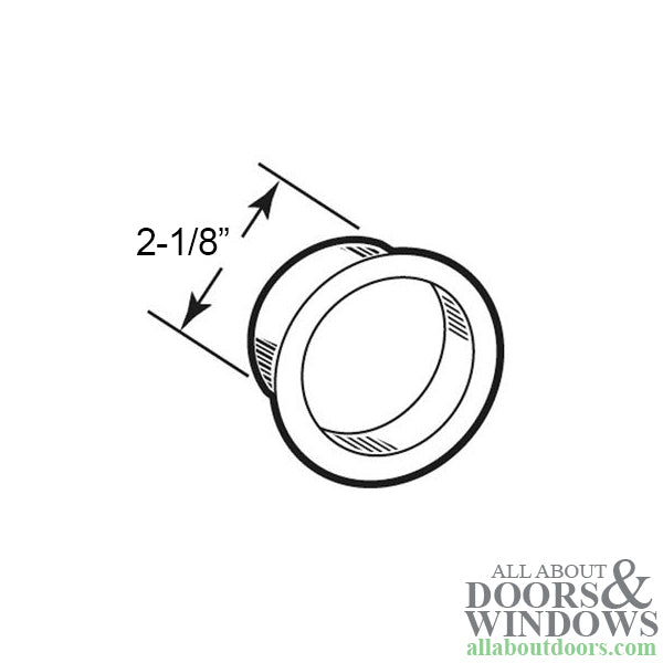 Finger Pull 2-1/8 Inch Diameter 1/4 Inch Deep Antique Brass Acme No. 315 - Finger Pull 2-1/8 Inch Diameter 1/4 Inch Deep Antique Brass Acme No. 315