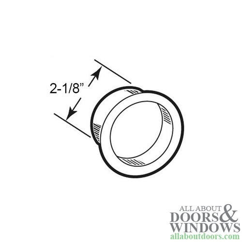 Finger Pull 2-1/8 Inch Diameter 1/4 Inch Deep Antique Brass Acme No. 315 - Finger Pull 2-1/8 Inch Diameter 1/4 Inch Deep Antique Brass Acme No. 315