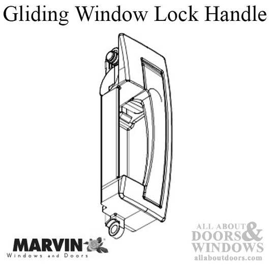 Marvin Gliding Window Lock Handle Assembly, Right  Active, OX