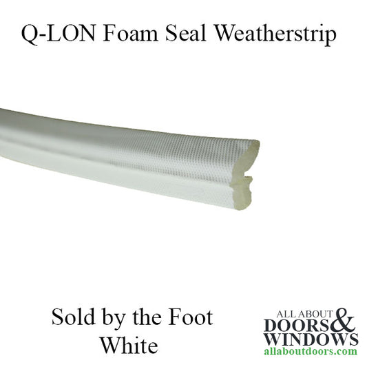 Q-Lon Foam Seal Weatherstrip, Sold by the Foot - White