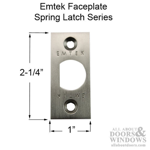 Springlatch Faceplate with Square Corner - PC - Springlatch Faceplate with Square Corner - PC