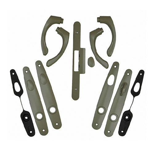 Andersen Tribeca Hardware Kit - Double Doors, Non-Keyed - Stone - Andersen Tribeca Hardware Kit - Double Doors, Non-Keyed - Stone