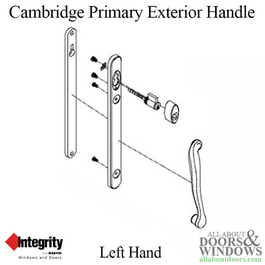 Active Exterior Keyed Cambridge Handle - PVD Oil Rubbed Bronze