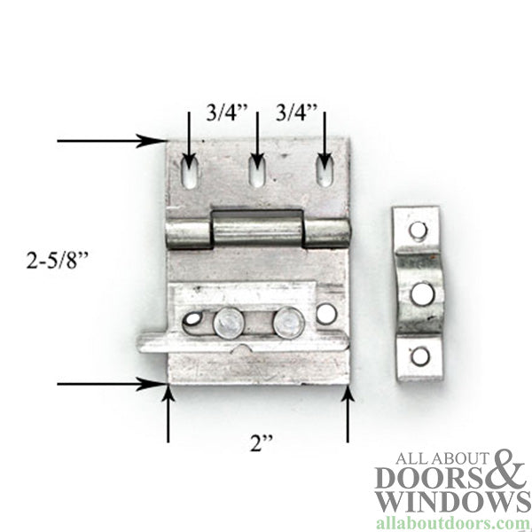 Patio Door Flip Lock - Aluminum - Patio Door Flip Lock - Aluminum