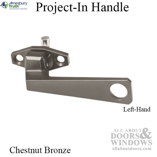 Project-In handle, 1-1/2 screw holes, 1/2” Hook Projection, Pole Ring