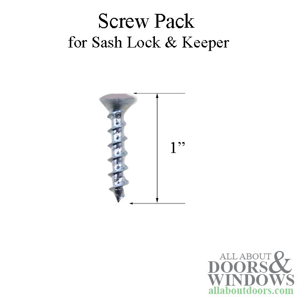 Andersen Screw Pack for 400 Series Woodwright Sash Lock & Keeper - Stone - Andersen Screw Pack for 400 Series Woodwright Sash Lock & Keeper - Stone