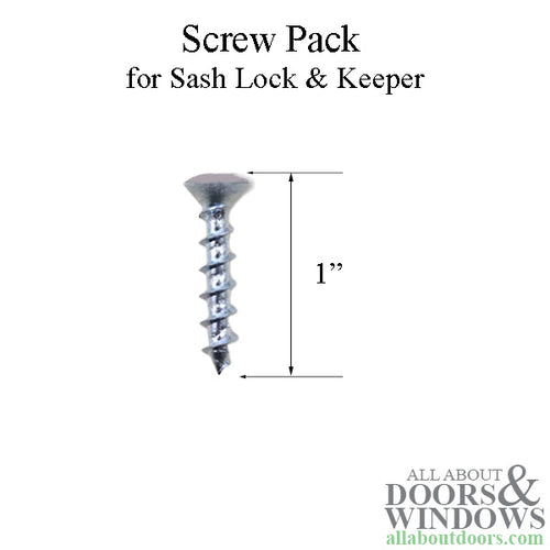 Andersen Screw Pack for 400 Series Woodwright Sash Lock & Keeper - Stone - Andersen Screw Pack for 400 Series Woodwright Sash Lock & Keeper - Stone