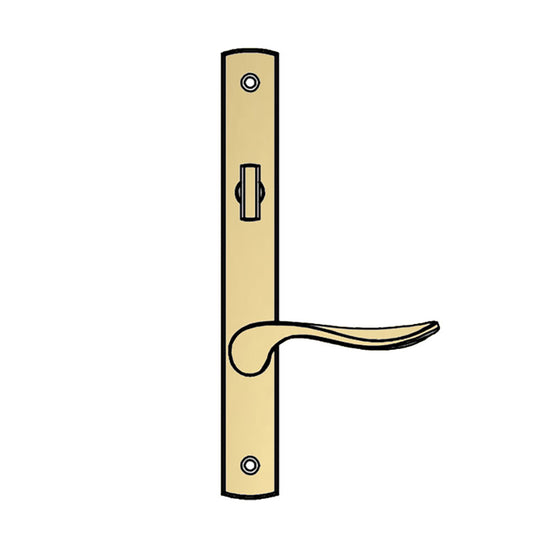 Truth Sentry Lock Handle Set, Modern, Decorative over Solid Brass, PVD Brass