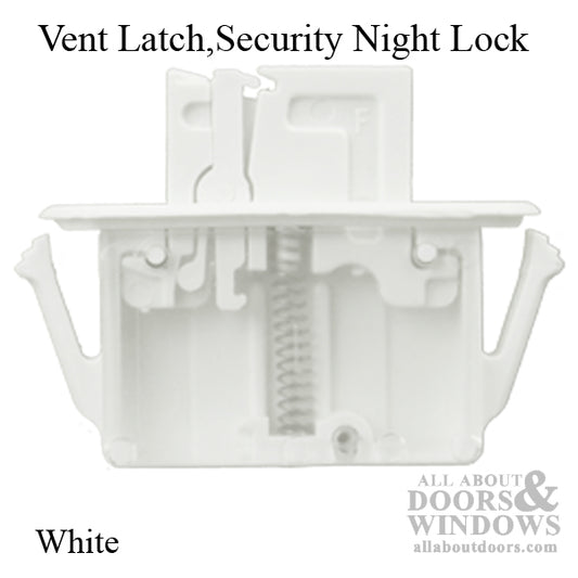 Amesbury Vent Latch Plastic Security Night  Vent Latch For Double Hung Windows