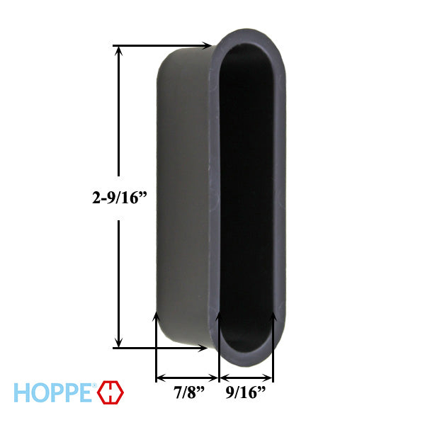 HOPPE Latch and Deadbolt Dust Cap - Black - HOPPE Latch and Deadbolt Dust Cap - Black