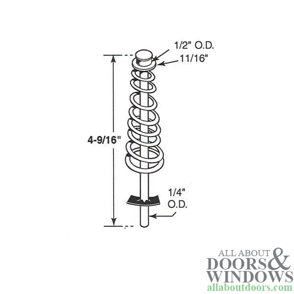 Pivot Rod, 1/4, Guide - Pivot Rod, 1/4, Guide