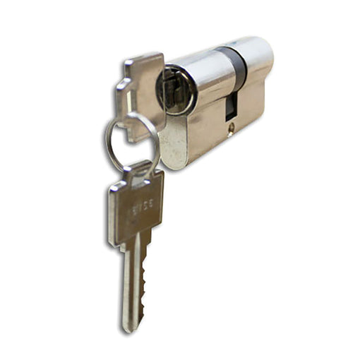 32/32 Active Keyed Patio Door Double Keyed Profile Cylinder Lock - Chrome - 32/32 Active Keyed Patio Door Double Keyed Profile Cylinder Lock - Chrome