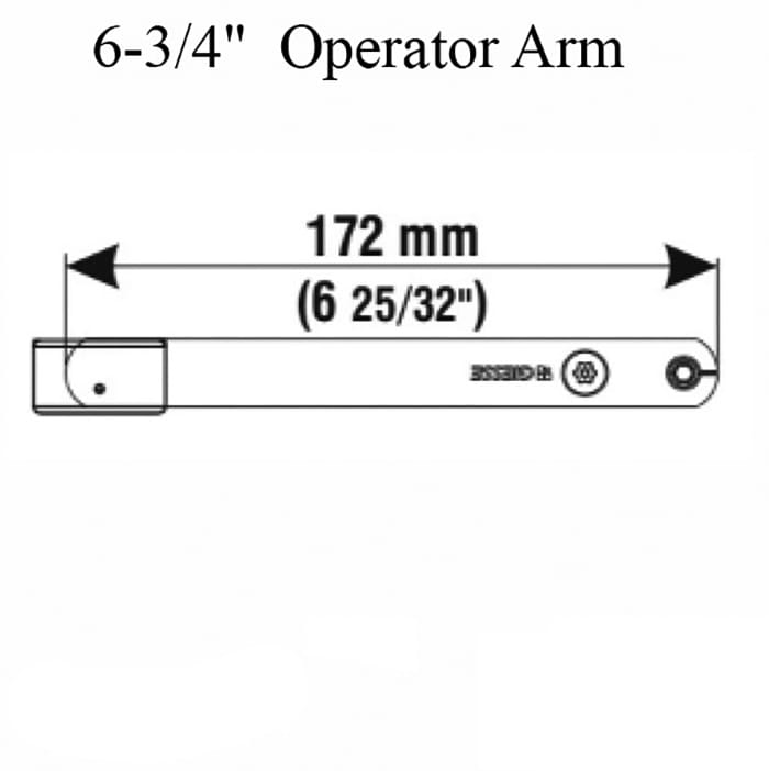 Giesse OS Operator Arm, 6-3/4
