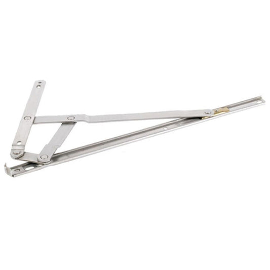 Anderberg 334SS 4 Bar Heavy Duty Casement Window Egress Hinge Washability with Stop Stainless Steel 16 Inch