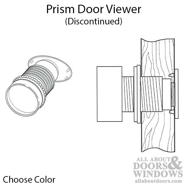 Discontinued - Door Viewer - Prism - Choose Color - Discontinued - Door Viewer - Prism - Choose Color