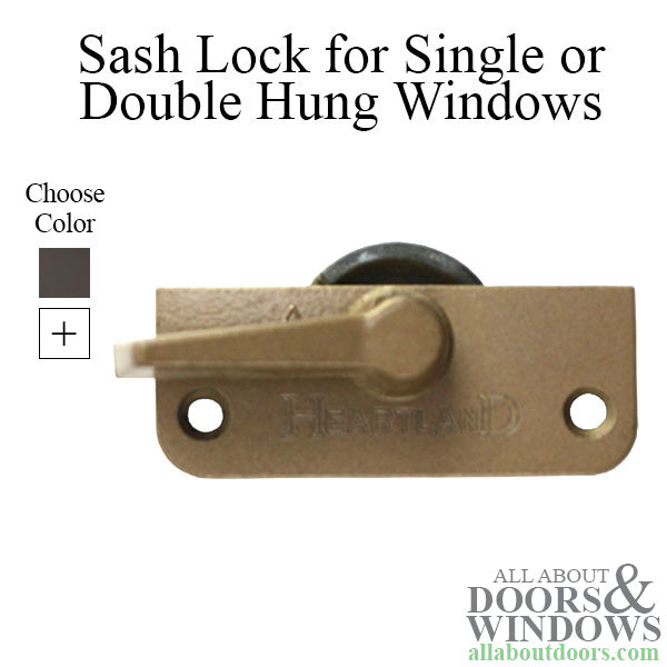 Sash Lock - 2-1/16 Single or Double Hung Window - Left Hand - Sash Lock - 2-1/16 Single or Double Hung Window - Left Hand