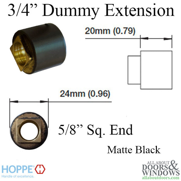 Hoppe Handle Extension, Dummy Trim 3/4