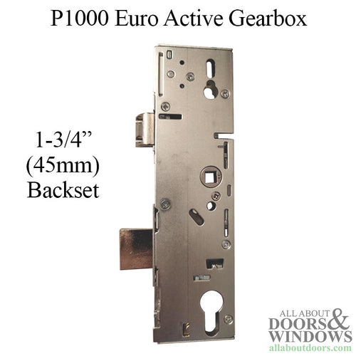 P1000 Active Gearbox, 45/92 Mortise Lock Case Body, Euro Version - P1000 Active Gearbox, 45/92 Mortise Lock Case Body, Euro Version