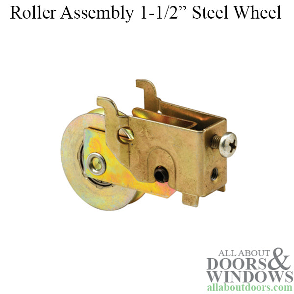 Roller Assembly for Sliding Patio Door Adjustable Steel Housing 1.5 Inch Steel Ball Bearing Wheel Diameter - Roller Assembly for Sliding Patio Door Adjustable Steel Housing 1.5 Inch Steel Ball Bearing Wheel Diameter