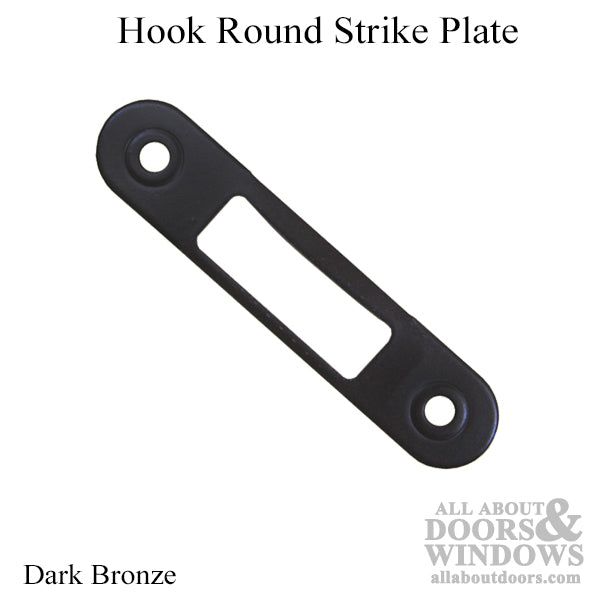 Plate, Hook Round - Dark Bronze - Plate, Hook Round - Dark Bronze