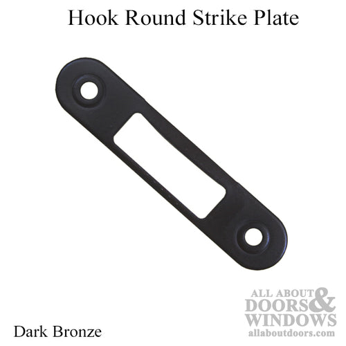 Plate, Hook Round - Dark Bronze - Plate, Hook Round - Dark Bronze