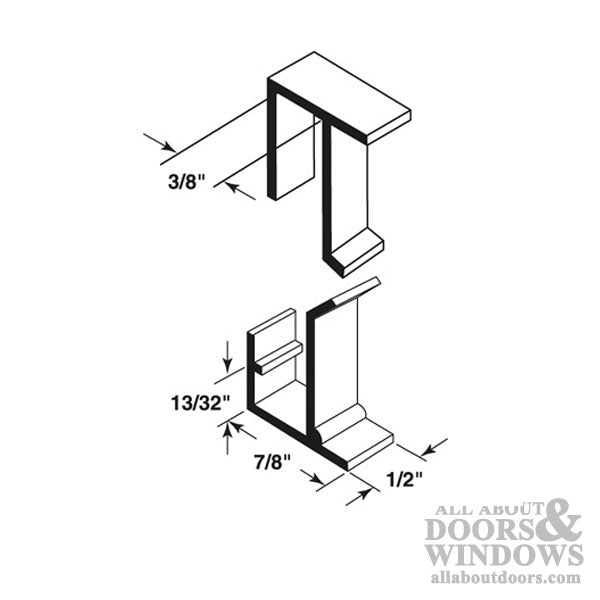 Top and Bottom Frame Screen Clips, Plastic - Black - Top and Bottom Frame Screen Clips, Plastic - Black