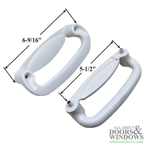 Blemished Andersen Perma-Shield Gliding Door Handle Tribeca Interior - White - Blemished Andersen Perma-Shield Gliding Door Handle Tribeca Interior - White