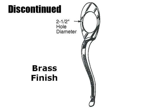 Handle, Decorative Pull 2-1/2 inch (Brass Plated) Discontinued - Handle, Decorative Pull 2-1/2 inch (Brass Plated) Discontinued