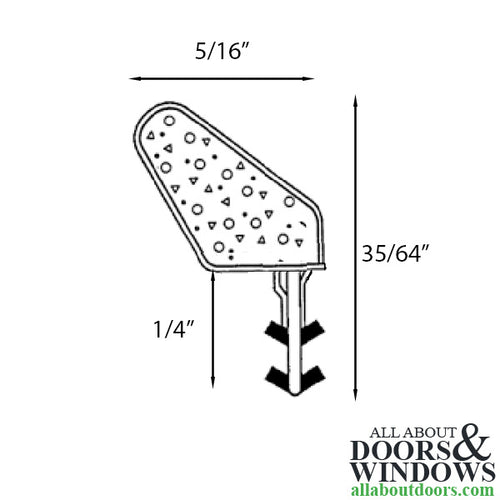 Weatherstrip Kerf Back Polyflex, Foam-Filled Bulb, .320