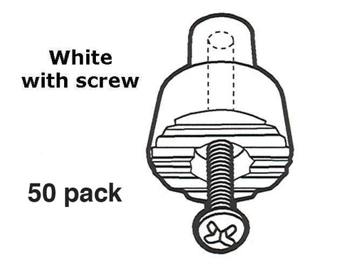 Door Holder Replacement Tip, Pair - White - Door Holder Replacement Tip, Pair - White