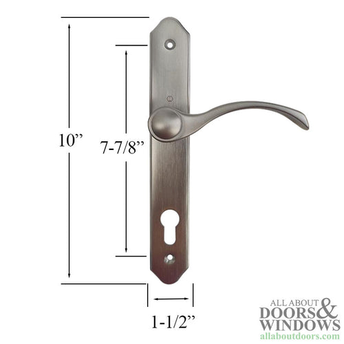 Weather Shield Multipoint Lock Arched Traditional Handle Set Non-Keyed - Weather Shield Multipoint Lock Arched Traditional Handle Set Non-Keyed