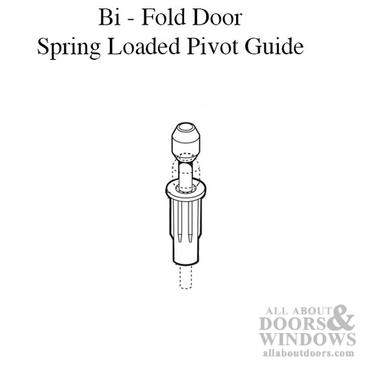 Guide, Bi-Fold Door Top Pivot Spring Loaded Top Guide