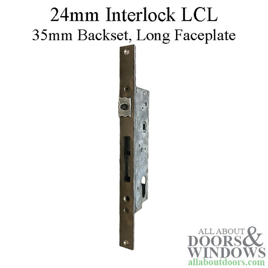 Interlock 24mm 4-Point Lever Compression Lock, Long/Extended Faceplate - Choose Backset