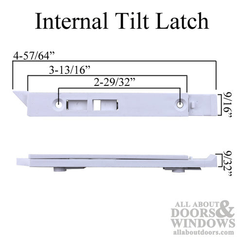 Concealed Internal Tilt-In latch, - White  SH Window Narrow - Pair - White - Concealed Internal Tilt-In latch, - White  SH Window Narrow - Pair - White