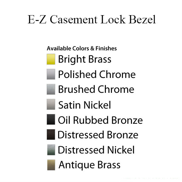 Andersen E-Z Casement Lock Bezel - Distressed Nickel - Andersen E-Z Casement Lock Bezel - Distressed Nickel