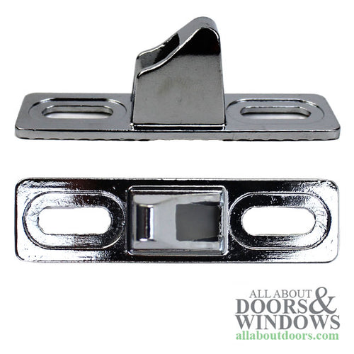 Sliding Patio Door Handleset Flush Tyle Handle 6 5/8 Inch Hole Center Chrome Handle - Sliding Patio Door Handleset Flush Tyle Handle 6 5/8 Inch Hole Center Chrome Handle