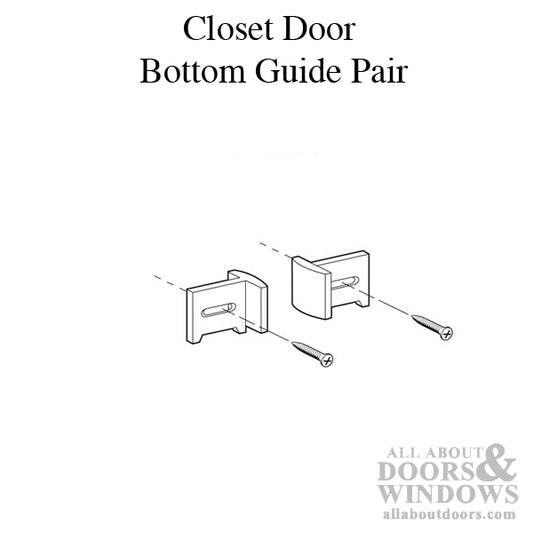 Closet Door Bottom Guide - Pair