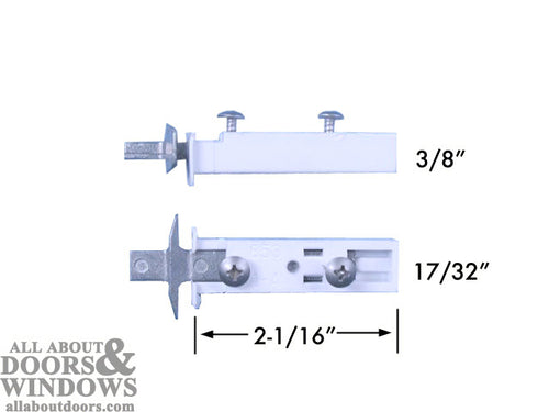 Window Pivot Bar, 2-1/2  Zinc Die Cast,  w/ Housing - Window Pivot Bar, 2-1/2  Zinc Die Cast,  w/ Housing