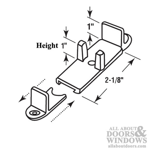 Adjustable Nylon Floor Guide 7/8 Inch to 1‑3/8 Inch - Adjustable Nylon Floor Guide 7/8 Inch to 1‑3/8 Inch