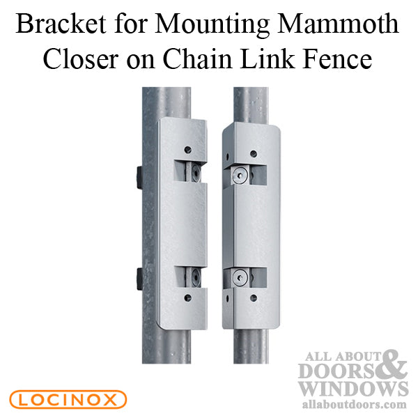 Aluminum Brackets to Mount Mammoth Gate Closer to Chain Link Fence - Aluminum Brackets to Mount Mammoth Gate Closer to Chain Link Fence