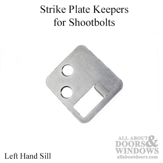 Strike Plate Keepers for Shoot Bolts LH Sill / RH Head