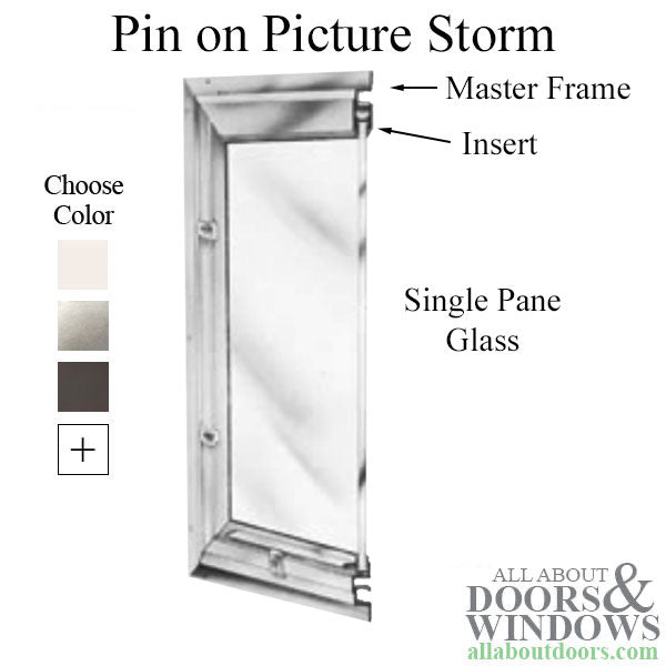 Columbia Pin on Picture Storm Window - Columbia Pin on Picture Storm Window