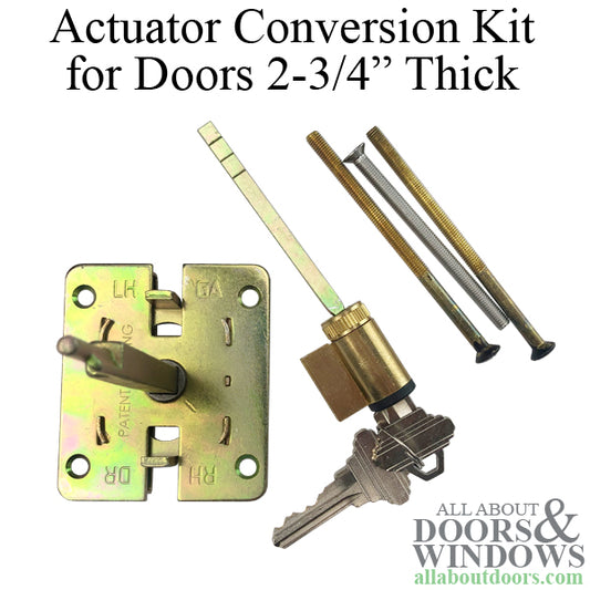 Universal Actuator Conversion Kit for 2-3/4" doors - Steel