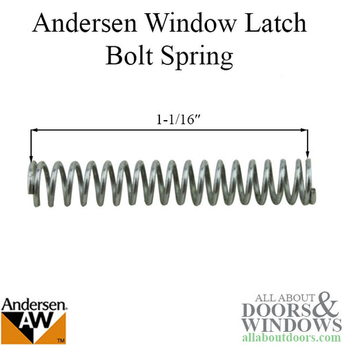 Andersen Perma-Shield Narroline Windows - Latch Bolt Spring for Combination Unit - Andersen Perma-Shield Narroline Windows - Latch Bolt Spring for Combination Unit