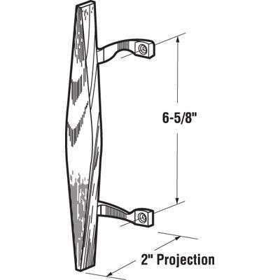 Wood Pull Handle 6-5/8