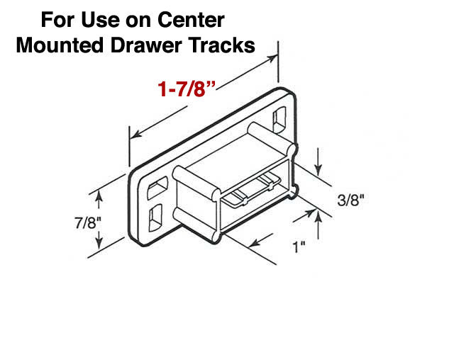 Backplate - Drawer Track - Backplate - Drawer Track